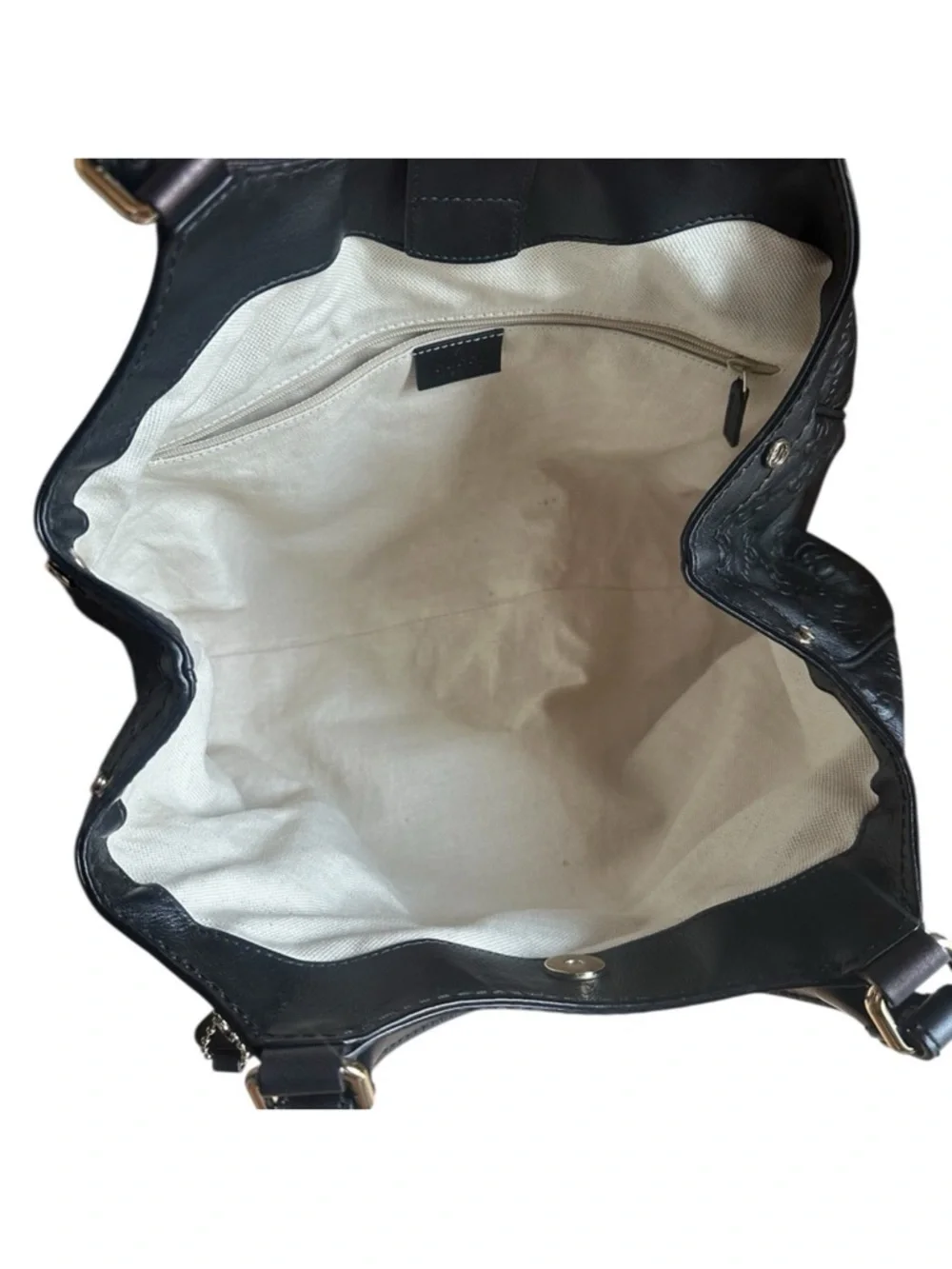 Gucci Leather Sukey logo monogram black bag Y2K Vintage - Picture 7 of 11